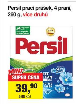 Persil prací prášek, 4 praní, 260 g, více druhů