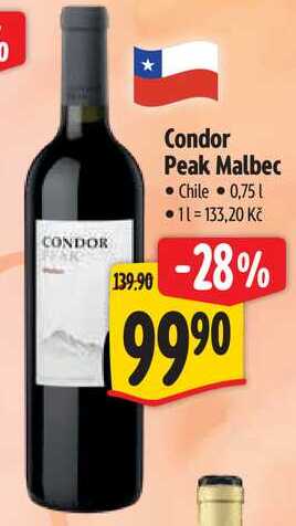 Condor Peak Malbec, 0,75 l