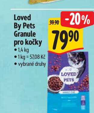 Loved By Pets Granule pro kočky 1,4 kg 