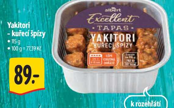 Yakitori - kuřecí špízy 115 g 
