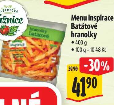   Menu inspirace Batátové hranolky 400 g 