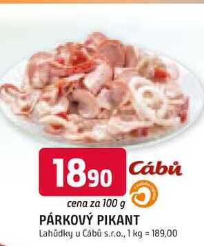 PÁRKOVÝ PIKANT 100 g
