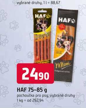 HAF 75-85 g Mism pochoutka pro psy, vybrané druhy