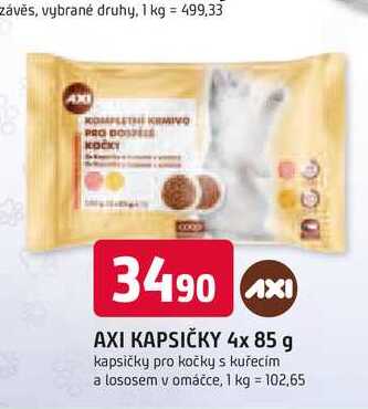 AXI KAPSIČKY 4x 85 g kapsičky pro kočky 