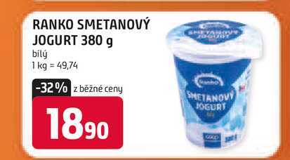 RANKO SMETANOVÝ JOGURT 380 g