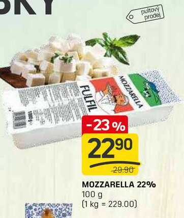 MOZZARELLA 22% 100 g