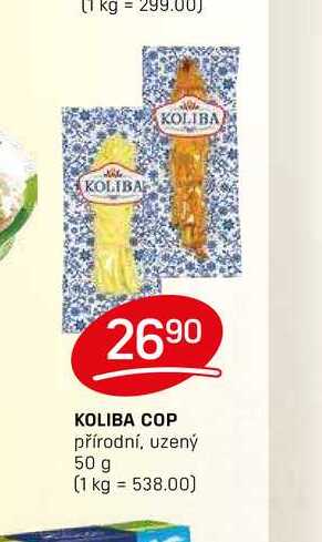KOLIBA COP přírodní, uzený 50 g