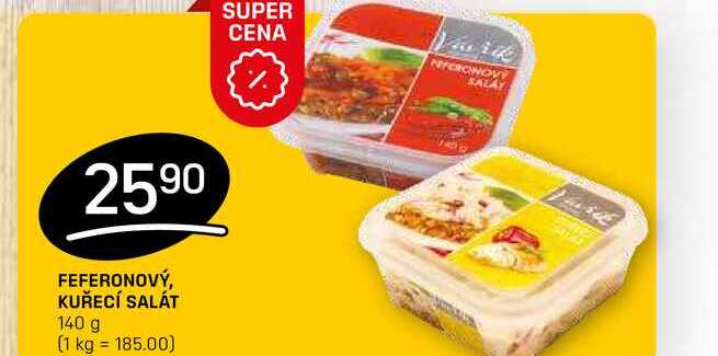 FEFERONOVÝ, KUŘECÍ SALÁT 140 g 