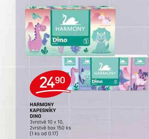 HARMONY KAPESNÍKY DINO 3vrstvé 10 x 10