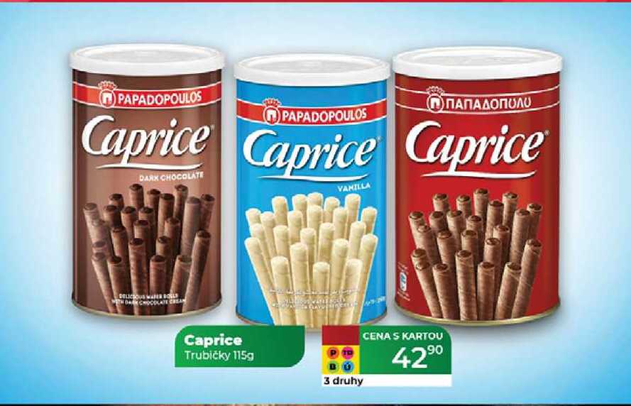 Caprice Trubičky 115g  