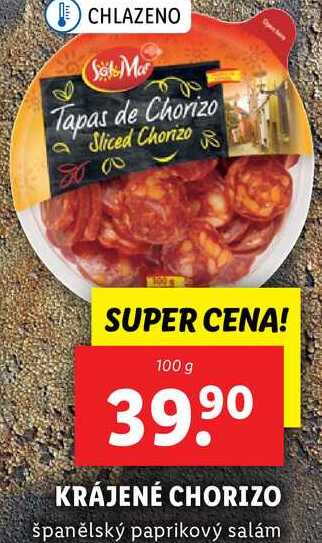 KRÁJENÉ CHORIZO, 100 g