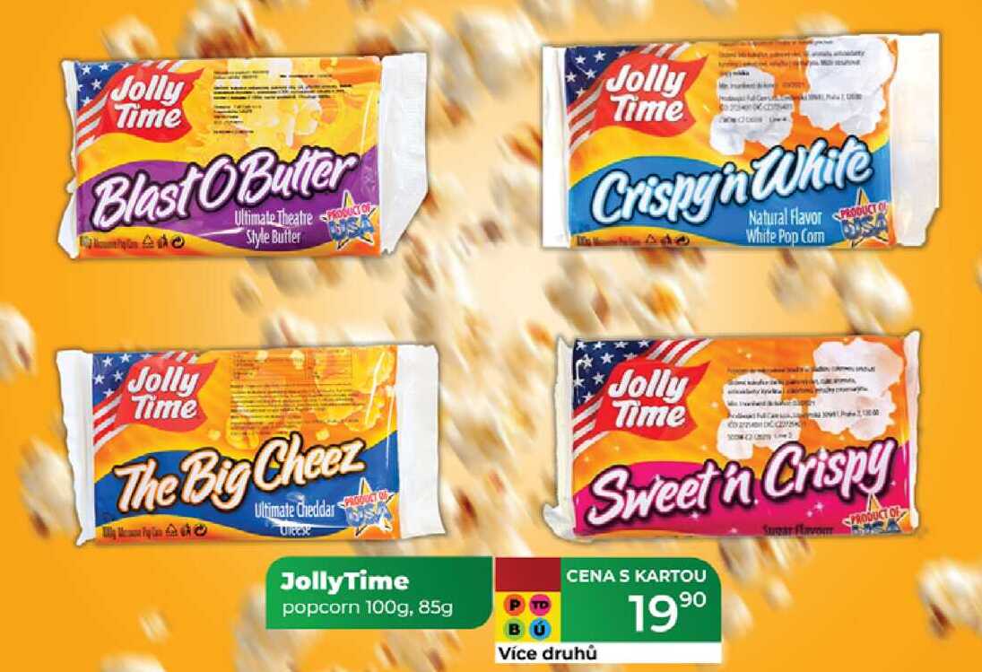 Jolly Time popcorn 100g, 85g  