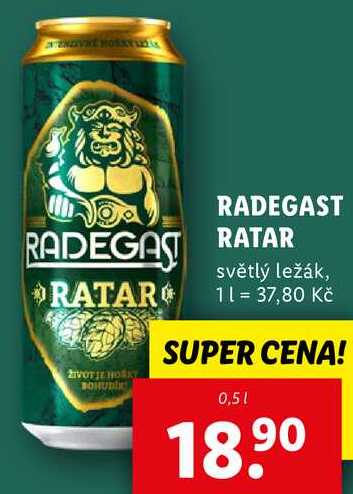 RADEGAS RATAR, 0,5 l