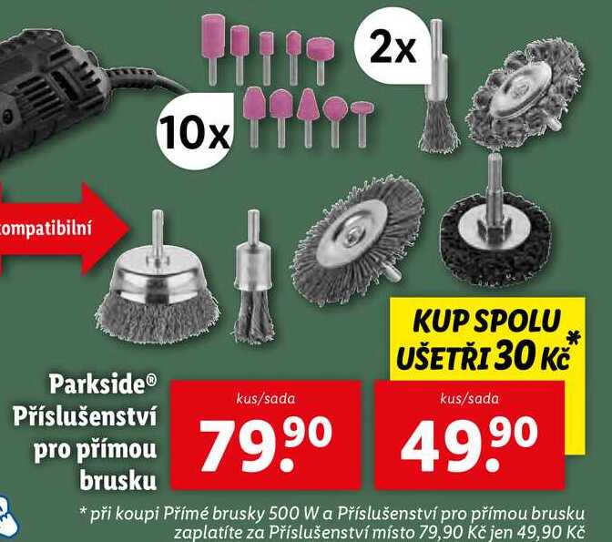 Parkside Příslušenství pro přímou brusku 
