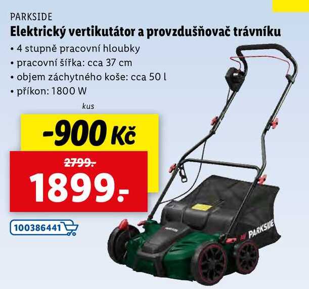 Elektrický vertikutátor a provzdušňovač trávníku