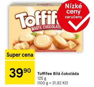 Toffifee Bílá čokoláda, 125 g