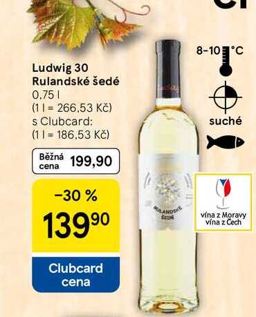 Ludwig 30 Rulandské šedé, 0.75 l