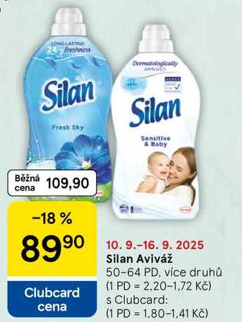 Silan Aviváž, 50-64 PD, více druhů 