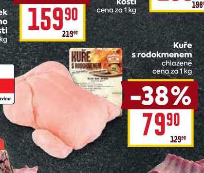 Kuře s rodokmenem chlazené cena za 1 kg 