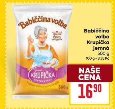 Babiččina volba Krupička jemná 500 g