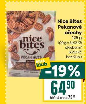 Nice Bites Pekanové ořechy 125 g 
