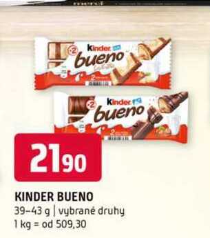 Kinder bueno 39-43 g