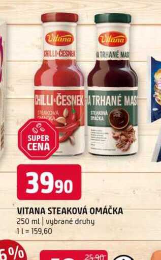VITANA STEAKOVÁ OMÁČKA 250 ml