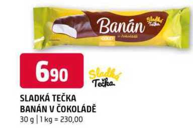 SLADKÁ TEČKA BANÁN V ČOKOLÁDĚ 30 g
