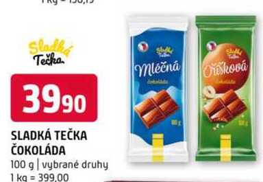 SLADKÁ TEČKA ČOKOLÁDA 100 g 