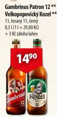 Gambrinus Patron 12, 0,5 l