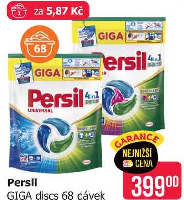  Persil discs 68 dávek