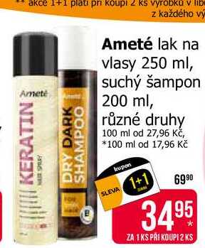 Ameté lak na vlasy 250 ml