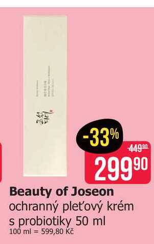 Beauty of Joseon ochranný pleťový krém s probiotiky 50 ml