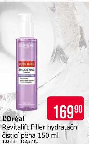 L'Oréal Revitalift Filler hydratační čisticí pěna 150 ml