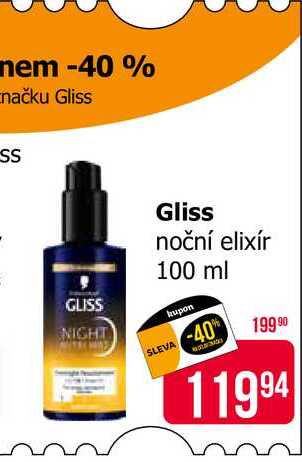 Gliss noční elixír 100 ml 