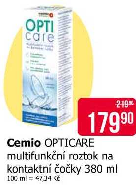 OPTICARE multifunkční roztok na kontaktní čočky 380 ml 