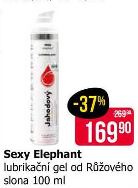 Sexy Elephant lubrikační gel od Růžového slona 100 ml 