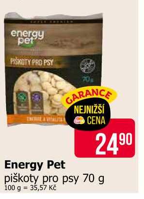 Energy Pet piškoty pro psy 70 g
