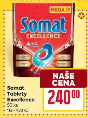 Somat Tablety Excellence 50 ks