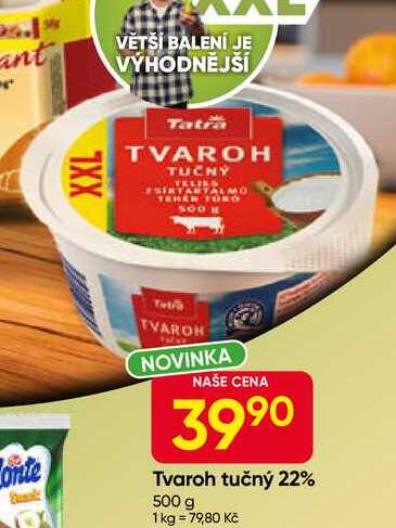 Tatra Tvaroh tučný 22% 500 g 