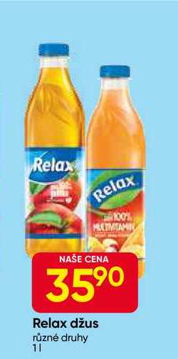 Relax džus různé druhy 11 