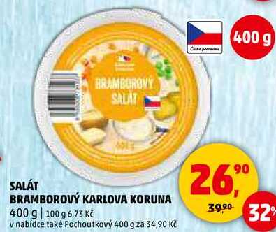 SALÁT BRAMBOROVÝ KARLOVA KORUNA, 400 g 