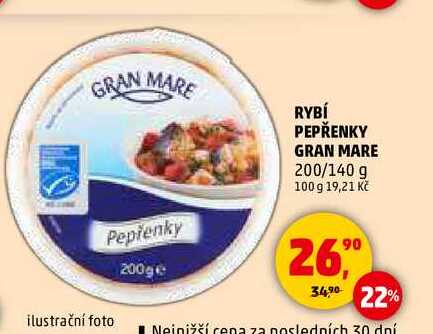 RYBÍ PEPŘENKY GRAN MARE, 200/140 g  