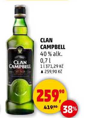 CLAN CAMPBELL 40% alk., 0,7 l 