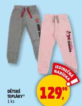 DĚTSKÉ TEPLÁKY, 1 ks 