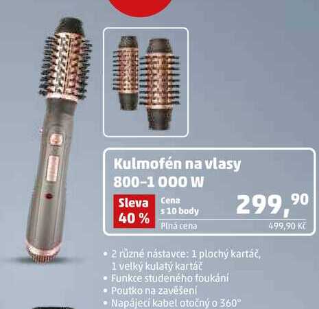 Kulmofén na vlasy 800-1000 W  