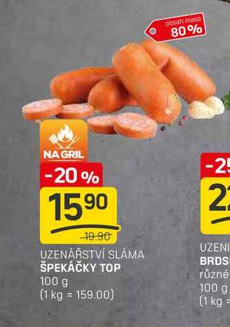 ŠPEKÁČKY TOP různé 100 g 