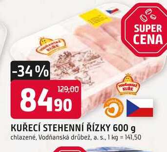 KUŘECÍ STEHENNÍ ŘÍZKY 600 g chlazené
