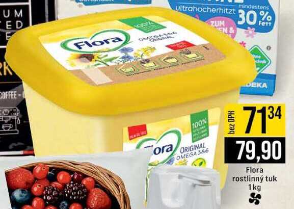 Flora rostlinný tuk 1 kg 