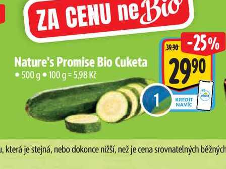   Nature's Promise Bio Cuketa 500 g 